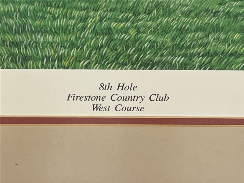 Michael Lane Signed and Numbered Lithograph 8th Hole Firestone CC