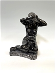 Felipe Castaneda (Mexico 1933-) "Mujer Peinandose" Original Marble Sculpture
