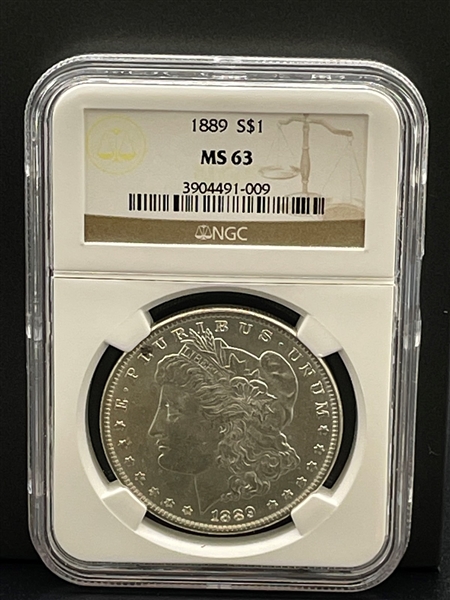 1889 Morgan Silver Dollar NGC MS63