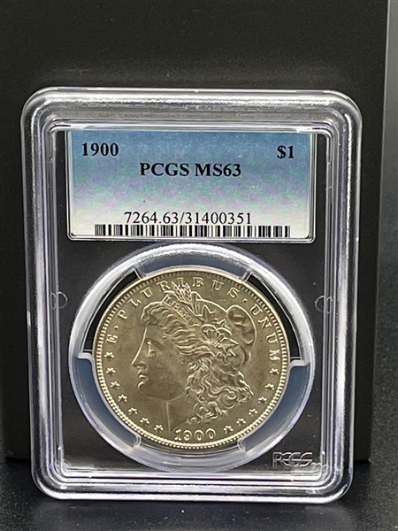 1900 Morgan Silver Dollar Graded PCGS MS63