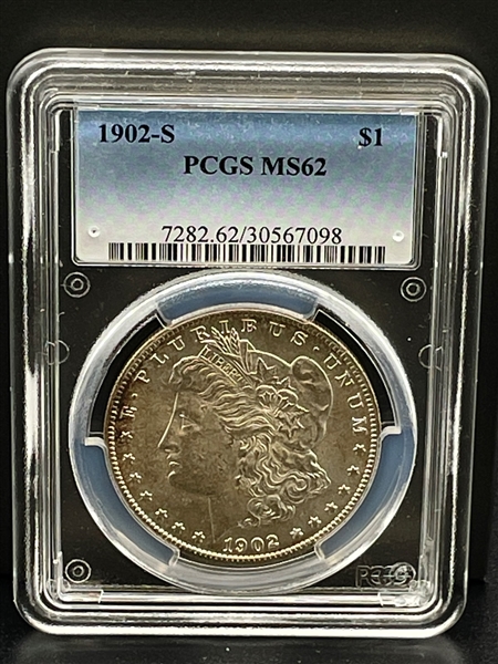 1902-S Morgan Silver Dollar Graded PCGS MS62