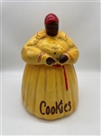 McCoy Black Americana Cookie Jar Yellow and Red