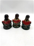 (3) Cast Iron Black Americana Figurines "Way Down South"
