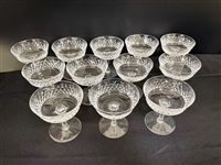 (12) Waterford Crystal Lismore Sherbet/Champagne Glasses
