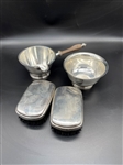 Sterling Silver Bowl, Handled Sauce, (2) Valet Brushes