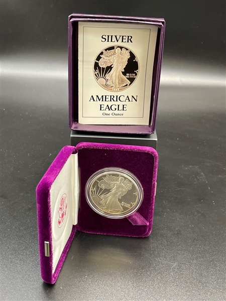 1988-S American Eagle One Ounce Silver Proof Coin In Presentation Box