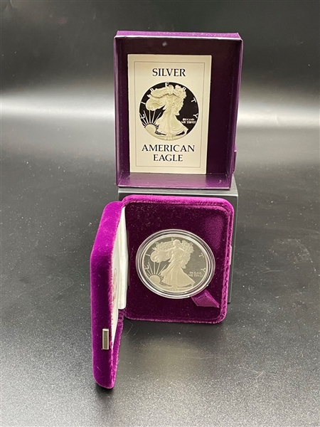 1986-S American Eagle One Ounce Silver Proof Coin In Presentation Box