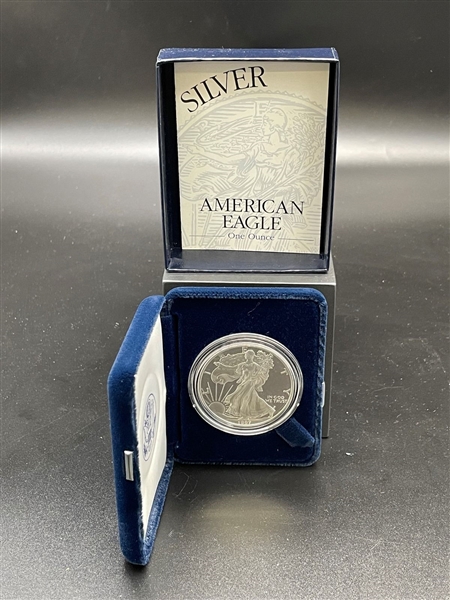 1997-P American Eagle One Ounce Silver Proof Coin In Presentation Box