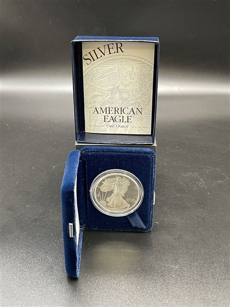 1995-P American Eagle One Ounce Silver Proof Coin In Presentation Box
