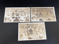 (3) Real Photo Post Cards Early Boxing Matches