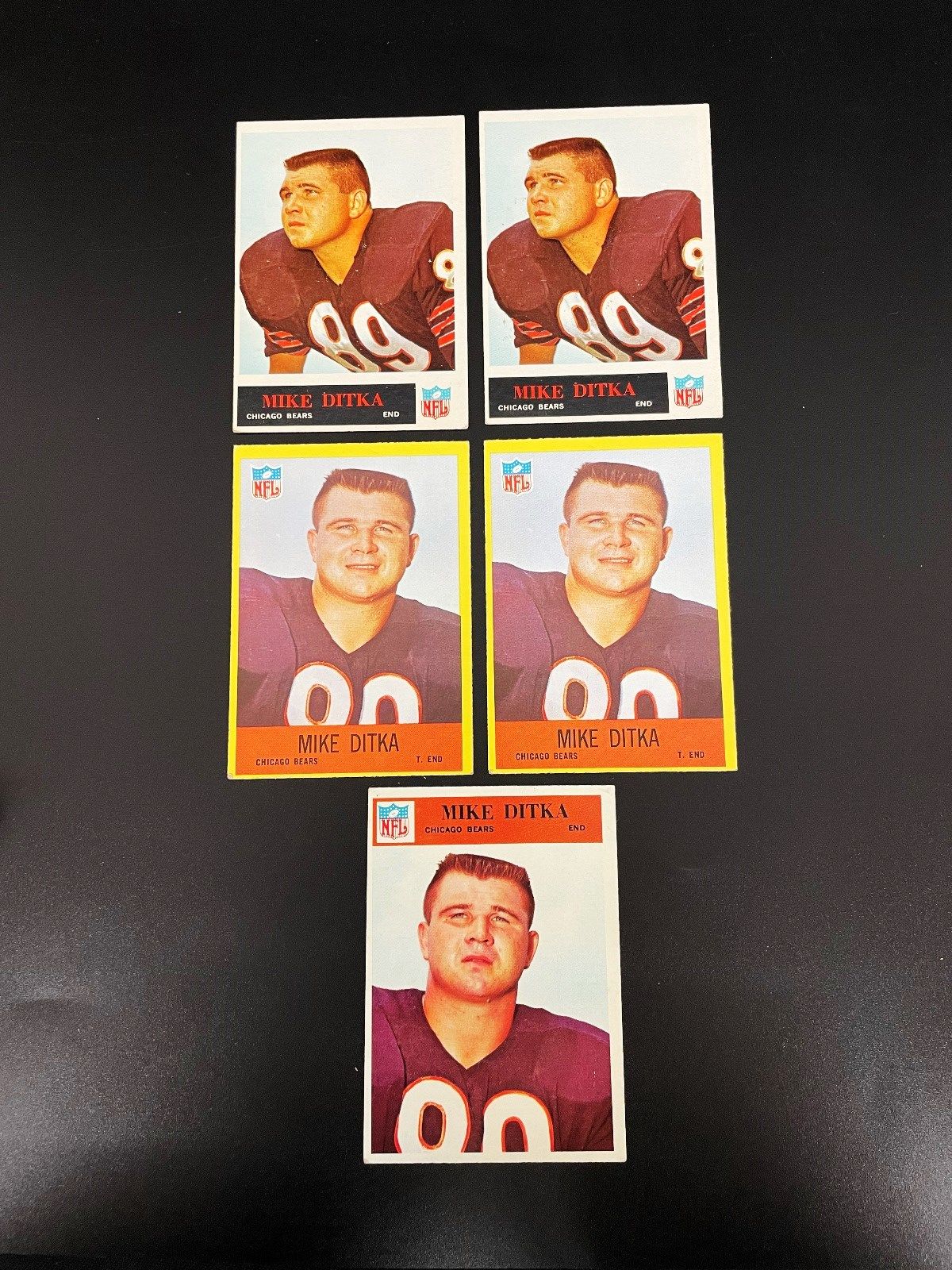 Mike Ditka Signed 1965 Philadelphia #19 Chicago Bears Card