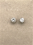 14k White Gold .25 Carat Diamond Stud Earrings