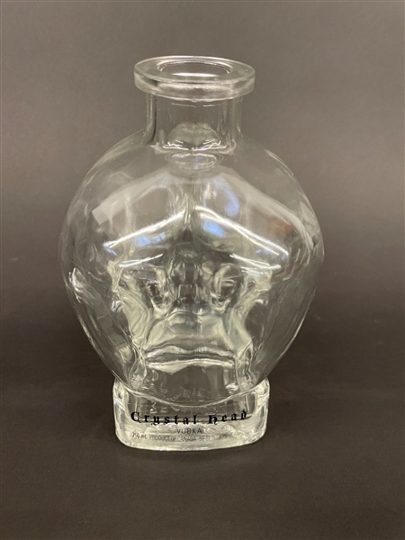 Crystal Skull Vodka Decanter With Rolling Stones Stopper