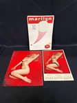 1955 Marilyn Monroe Spiral Calendar With Lace Overprint "Golden Dreams"