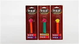 (3) Pez Limited Edition Pschedelic Flower
