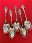 (5) Gorham Sterling Silver "Medallion" Serving Spoons For Starr and Marcus NY