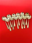 (12) Gorham Sterling Silver Bouillon Spoons "Edgeworth" 1922 