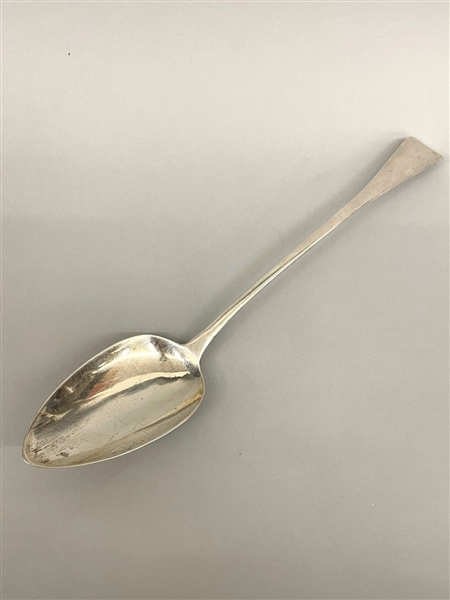 Thomas Dicks London 1809 Sterling Silver Fiddle Back Serving Spoon