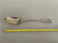 William Eley and William Fearn London 1797 Sterling Silver Fiddle Back Serving Spoon