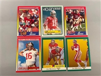 (6) Joe Montana NFL Football Cards
