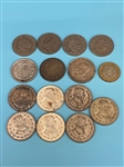 (15) Mexico Pesos Lot Silver And Copper 1922-1997