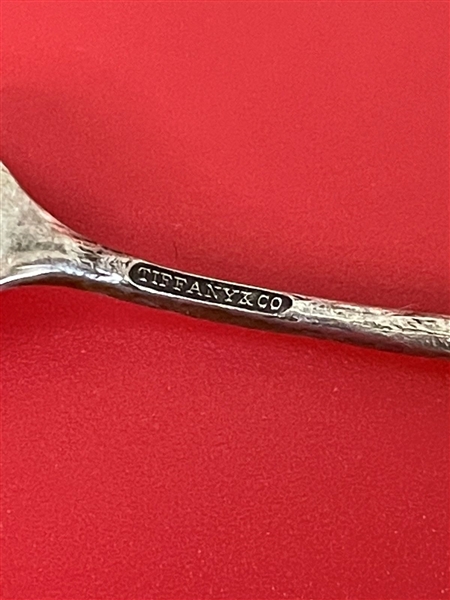 (5) Tiffany and Co. Sterling Silver Cocktail Forks Cherry 1913