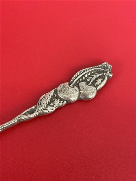 (5) Tiffany and Co. Sterling Silver Cocktail Forks Cherry 1913
