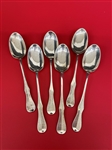 (6) Stieff Sterling Silver Queen Anne Demitasse Spoons