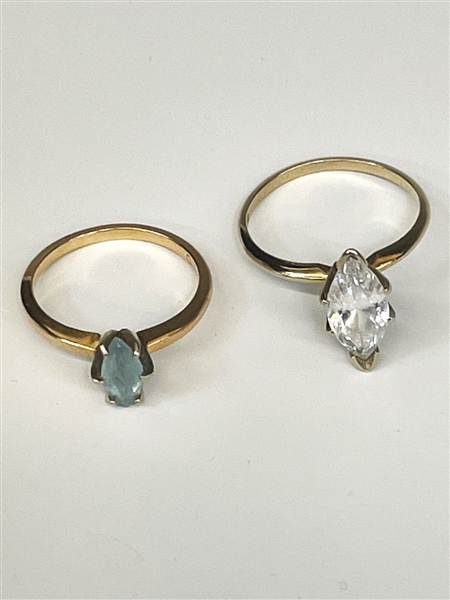 (2) 14k Gold Rings with Stones