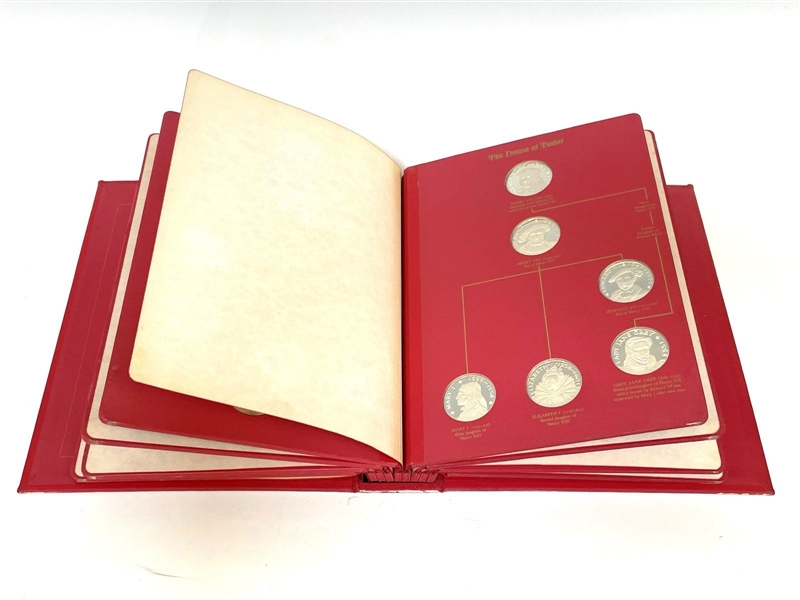 The Kings and Queens of England 43 Piece Sterling Silver Proof Set Coin Book