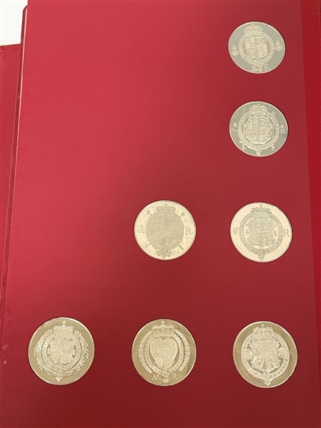 The Kings and Queens of England 43 Piece Sterling Silver Proof Set Coin Book