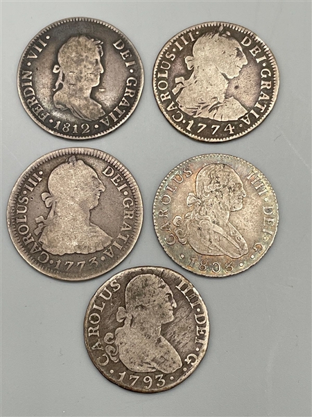 (5) Spain and Mexican Colony 2 Reales