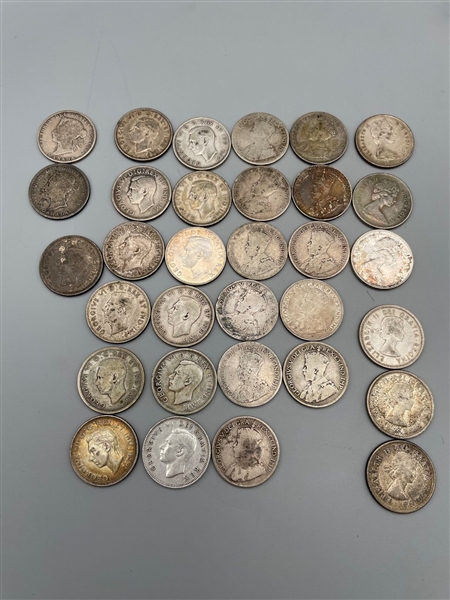 (31) Canada Silver Quarters 1901-1967