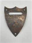 Allegheny Arsenal Civil War Saddle Badge 1861