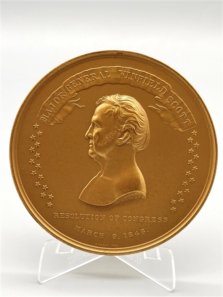 Major General Winfield Scott Bronze Medal 1849