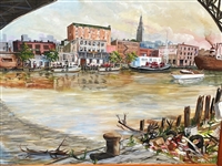 Richard Kohl Cuyahoga River Scene Painting