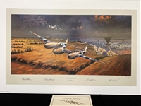 Ross Buckland Signed Military Lithograph "Front Row Seats"