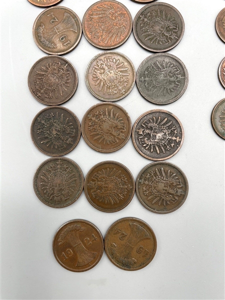 (41) Germany Republic 1 & 2 Pfennig Coins