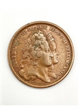 c.1750s France Leopold I and Elisabeth Charlotte Commemorative Medal