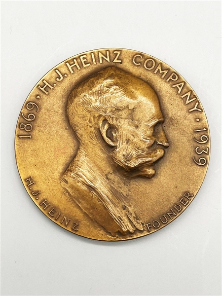 1939 Bronze H.J. Heinz Co. 70th Anniversary Medal