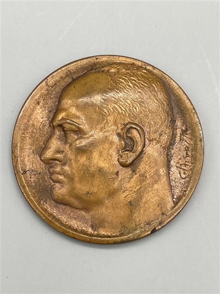 1935 Italy Bronze Mussolini Commemorative Medal