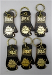 (6) Everlast "Choice of Champions" Leather Flat Boxing Glove Key Chains