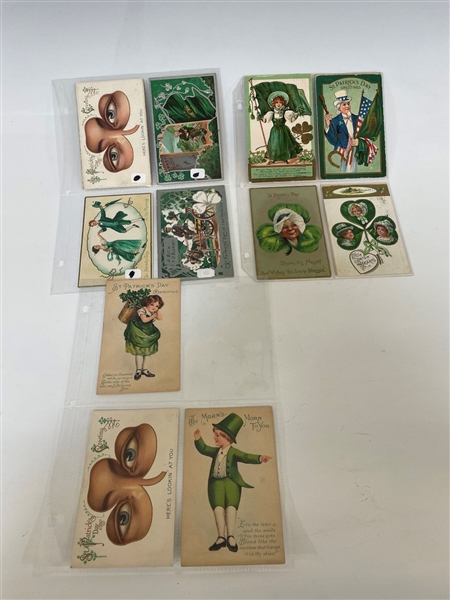 (17) Early Post Cards St. Patricks Day