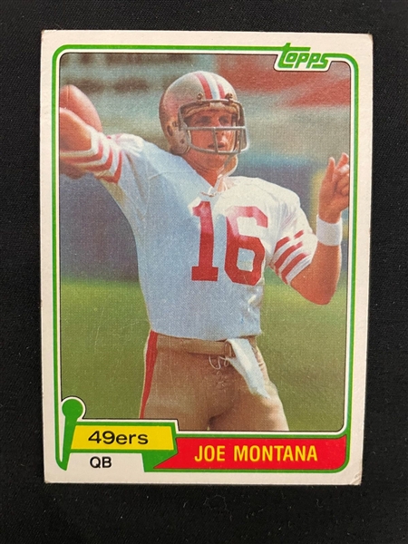 1981 Joe Montana Rookie Card #216