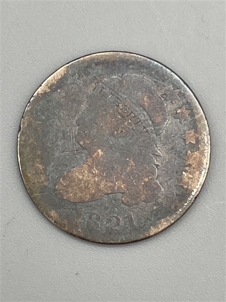 1821 Capped Bust U.S. Dime Coin