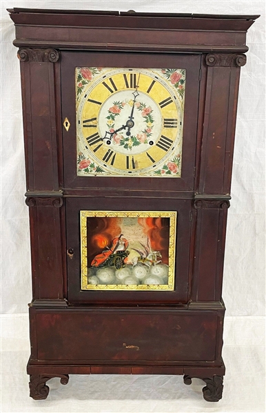 19th Century Rodney Brace (Mass.) Shelf Clock
