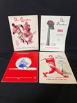 (4) 1960s Washington Senators Game Programs