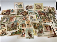 (80) Group of Turn of the Century Advertising Cards 