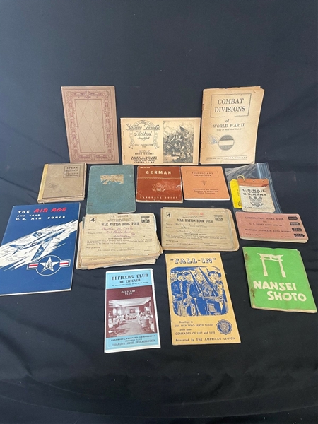 Group of Military Pamphlets World War II Era