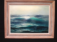 Guglielmo Welters (1913 - 2003) Oil on Canvas Seascape